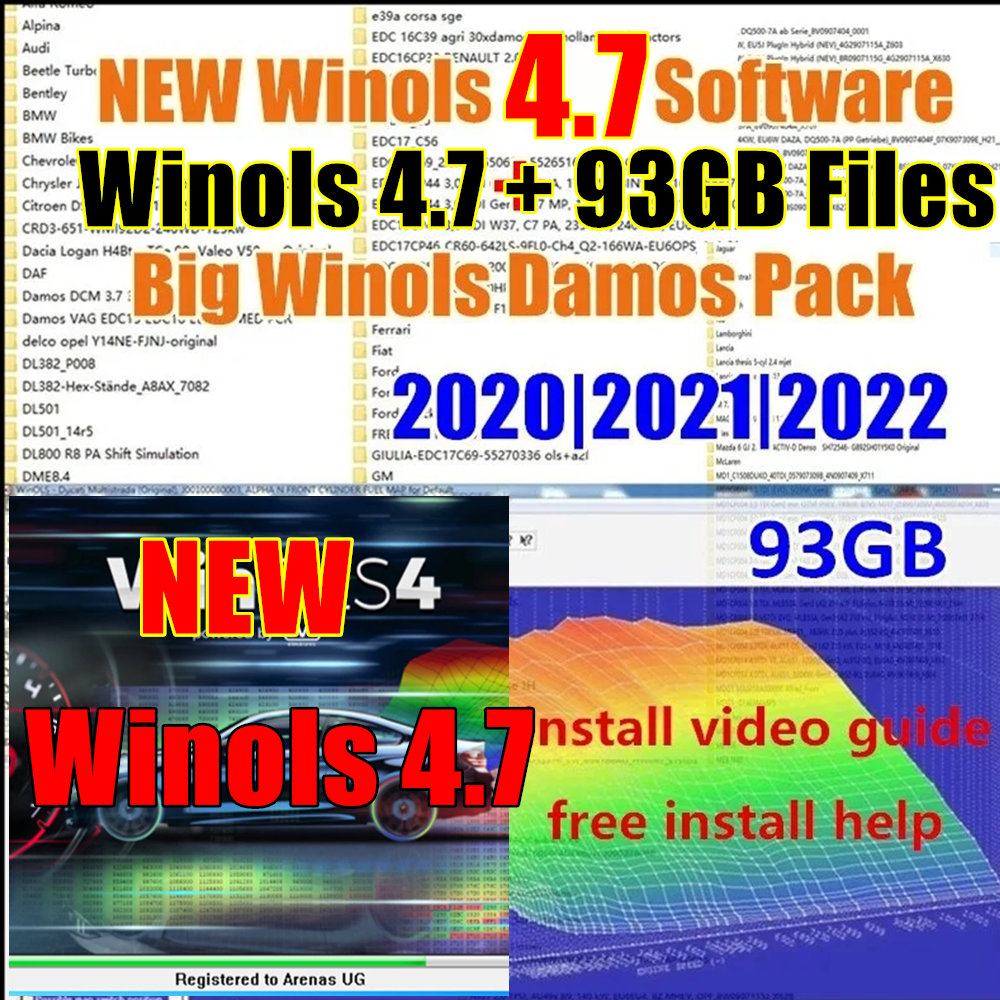 Auto Repair Shop Software - 2024 Latest winols 4.7 software +