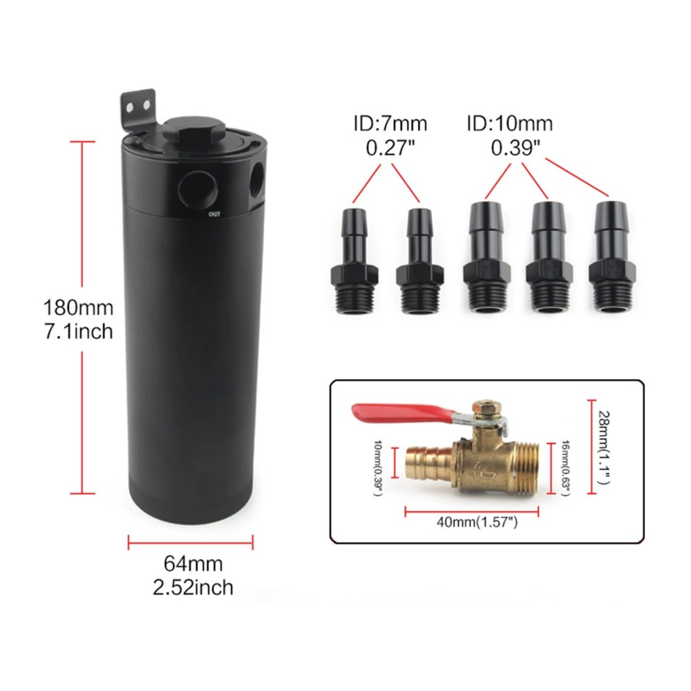 Universal 2-Port Baffled Oil C – обзор и цена Oil Drain Tank